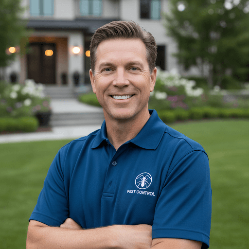 Owner David Miller standing in front of a modern home